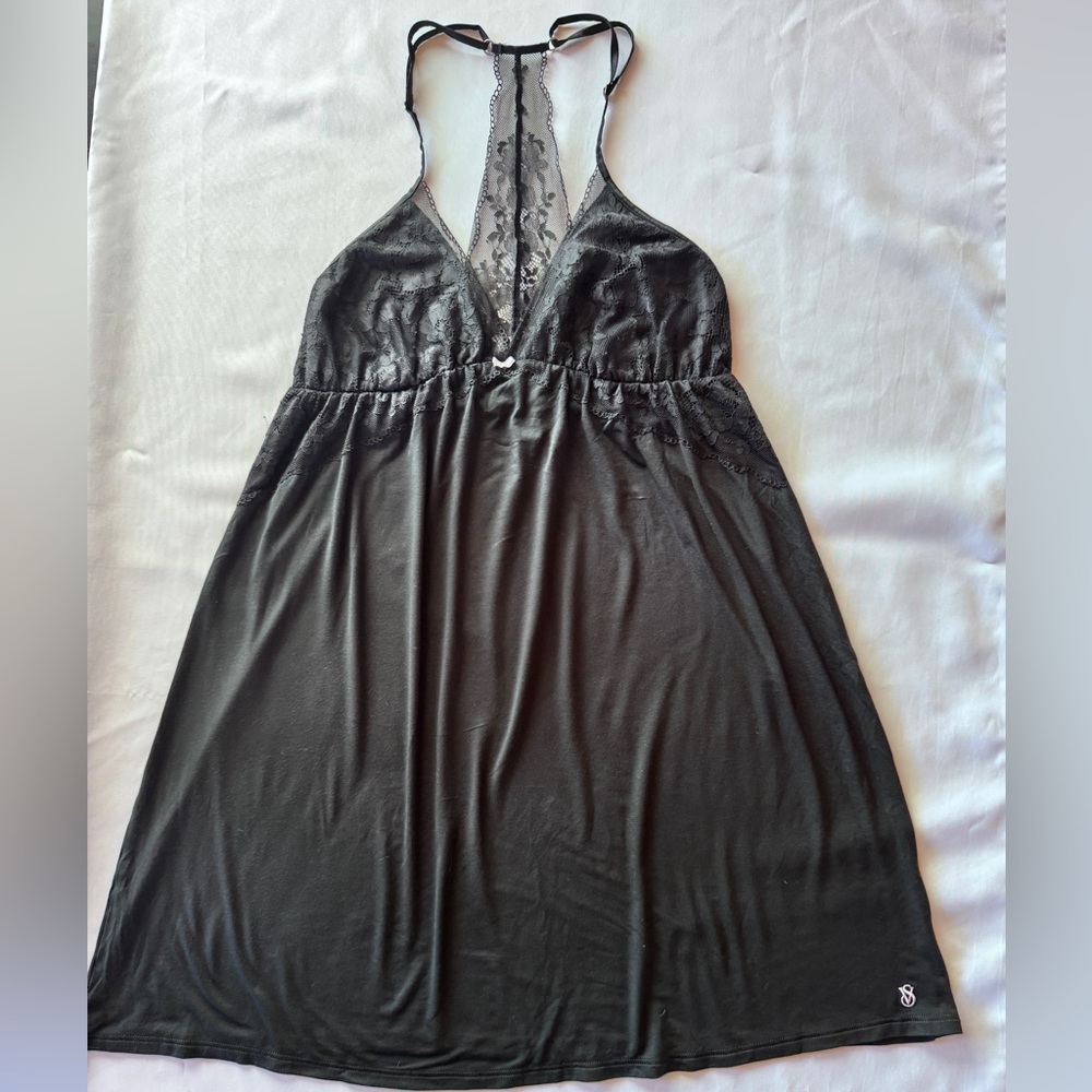 Victoria's Secret Black Lace Nightgown